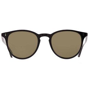 Garrett Leight MANZANITA SUN Green Oval Sunglasses 2151 BK/GRN 50 2151